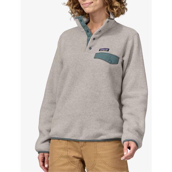 Patagonia Sweaters - Patagonia Women’s Lightweight Synchilla Snap-T Pullover Oatmeal Heather w/ Nouve